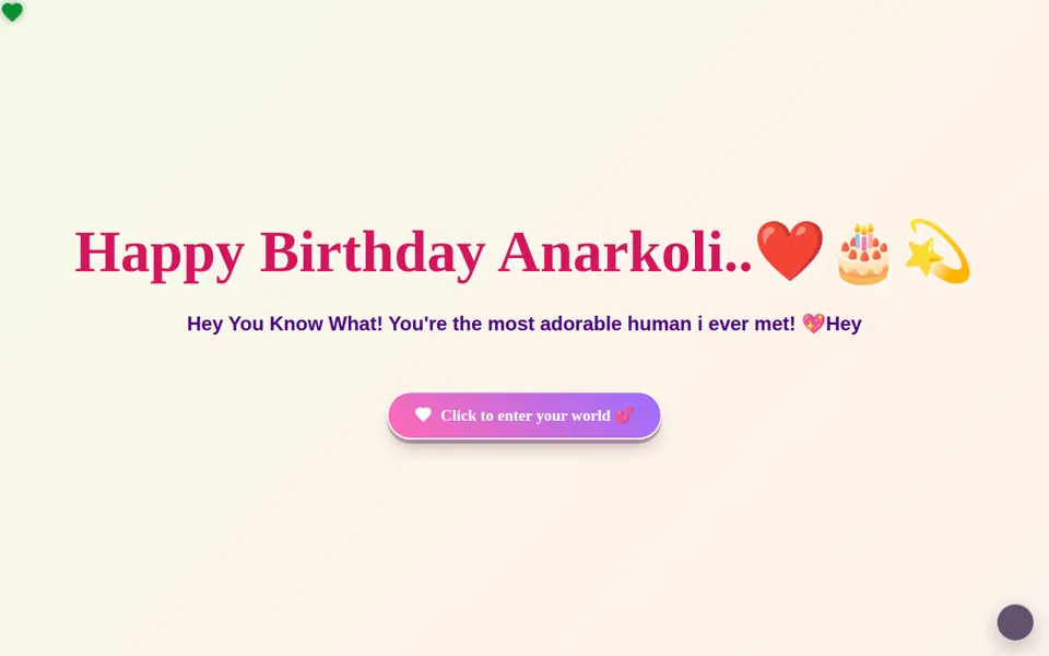 Poposal Examples Wishes — Birthday Wish, Proposal & Surprise Website Maker